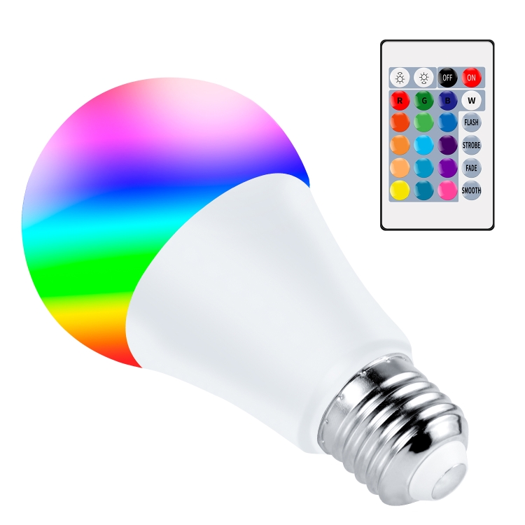 

2 PCS 5W Smart Remote Control RGB Bulb Light 16 Color Lamp(Warm White)