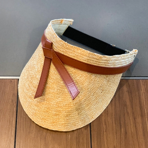 

Adjustable Retro Empty Straw Hat Vacation Beach Sunhat, Size: Free Size(Wheat Straw)