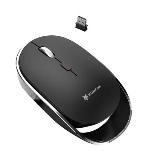

XUNSVFOX XYH60 1600 DPI 6-keys Charge Mute Wireless Mice, Colour: 2.4G Wireless Black