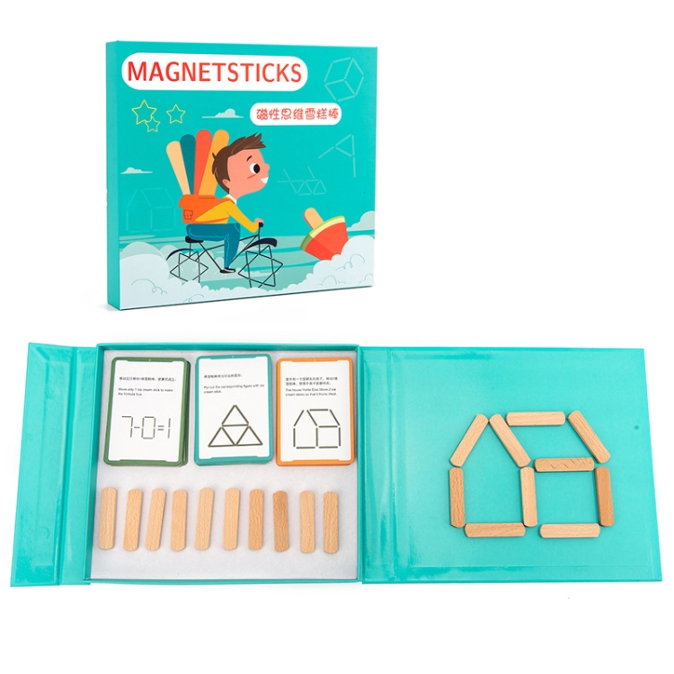 

Children Geometry Construction Magnetic Ice-Cream Sticks Thinking Logic And Concentration Training Toys(XHN-54121)