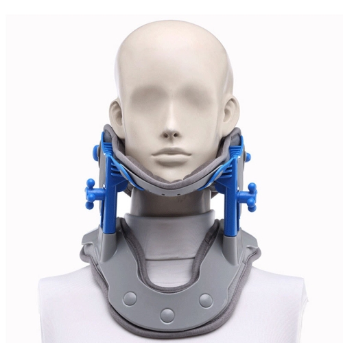 

Cervical Brace Retractor Hot Compress Physiotherapy Cervical Fixed Support Orthosis Cervical Spine Stretching Medical Aid(Gray Blue)