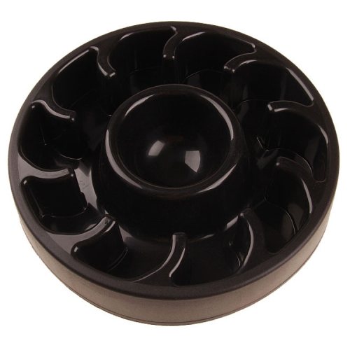 

2 PCS Dog Slow Food Bowl Pet Tattoo Deflection Bowl, Specification: Colorful Package(Black)