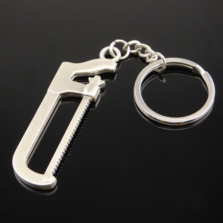

10 PCS Tool Metal Keychain Car Key Ring Pendant, Colour: H-402 Hand Saw