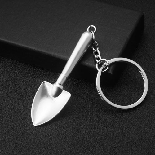 

10 PCS Tool Metal Keychain Car Key Ring Pendant, Colour: H-556 Shovel