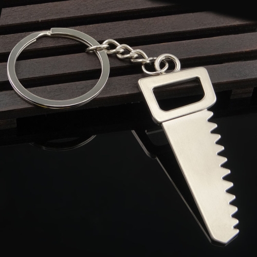 

10 PCS Tool Metal Keychain Car Key Ring Pendant, Colour: H-401 Saw