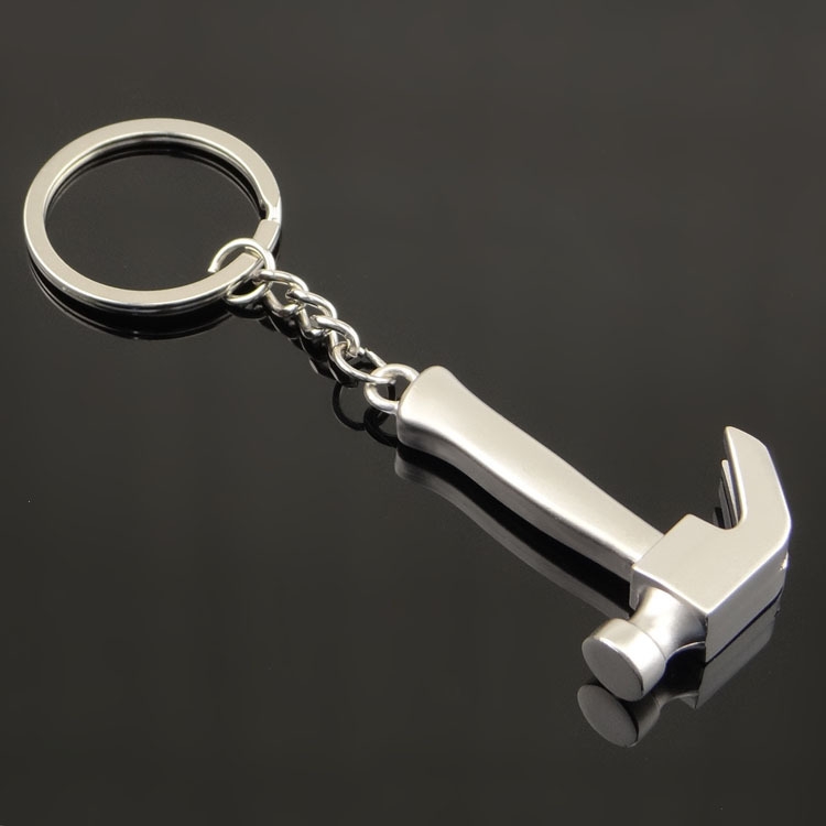 

10 PCS Tool Metal Keychain Car Key Ring Pendant, Colour: H-390 Glossy Sheep Angle Hammer