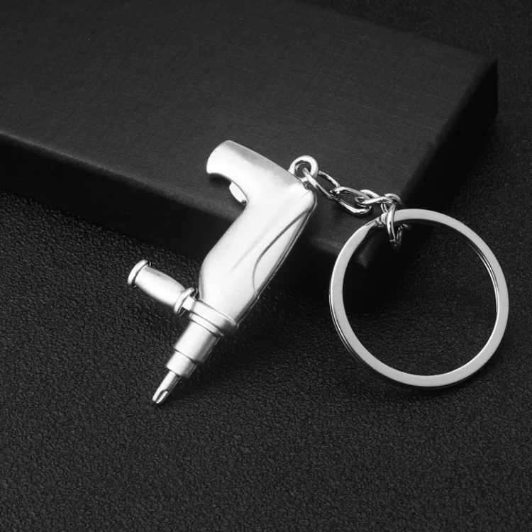 

10 PCS Tool Metal Keychain Car Key Ring Pendant, Colour: H-398 Electric Drill