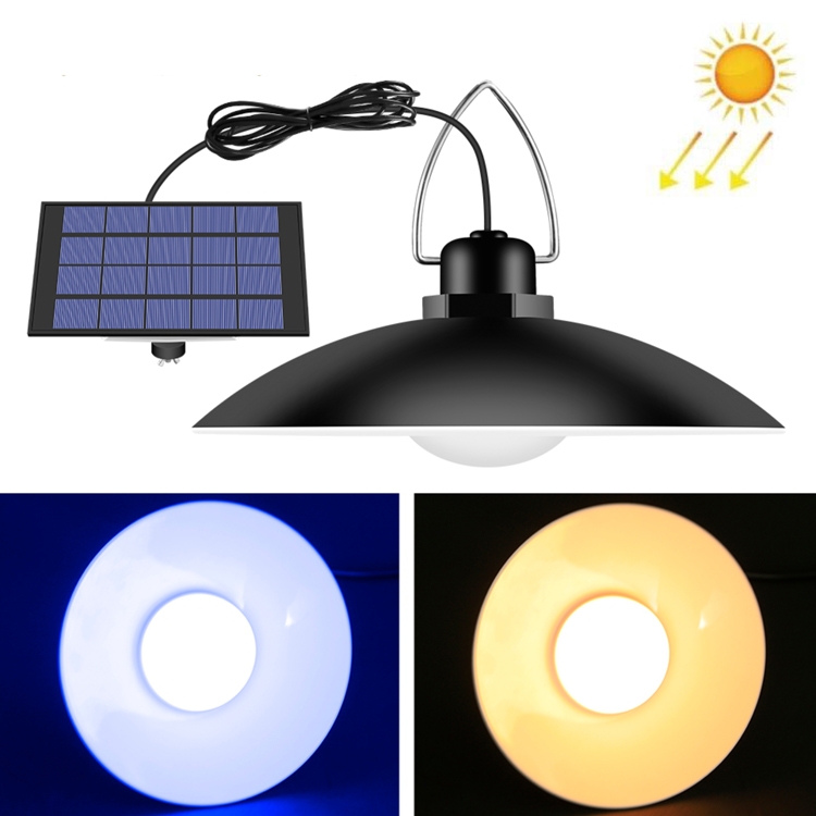 

1 in 1 Outdoor Solar Lamp Waterproof Courtyard Decorative Light LED Retro Chandelier(Warm White Light)