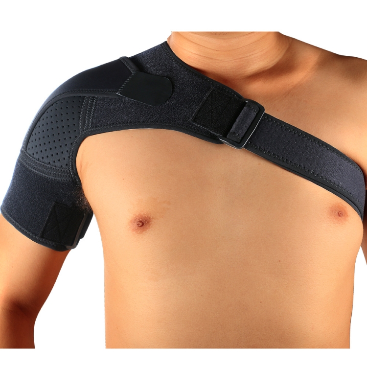 

G06 Four-Direction Adjustable Pressure And Breathable Shoulder Pad Sports Protective Gear，Style: Ordinary Version M (Black)