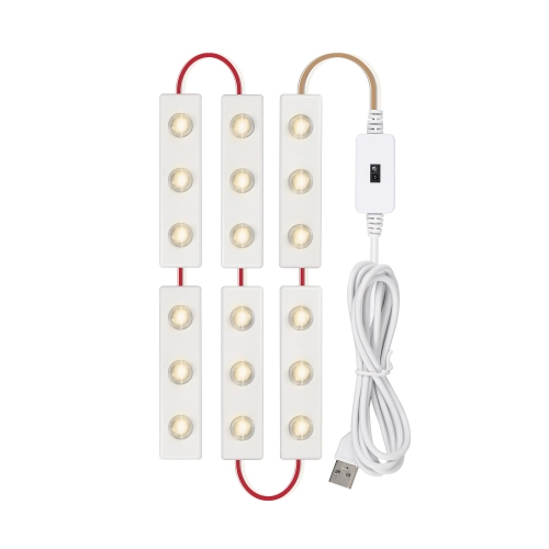 

6 in 1 LED Mirror Front Lamp USB Infrared Sensor Makeup Mirror Fill Light