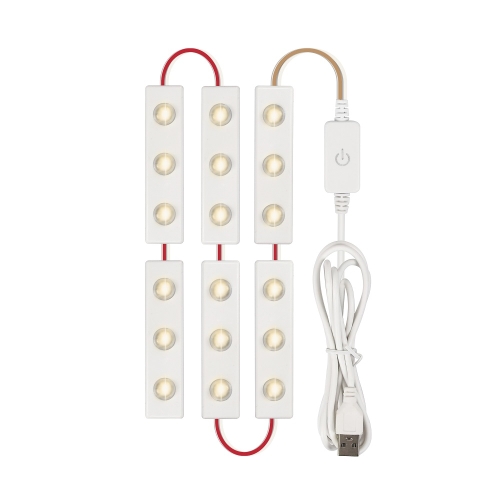 

6 in 1 LED Mirror Front Lamp USB Touch Sensor Switch Makeup Live Broadcast Fill Light