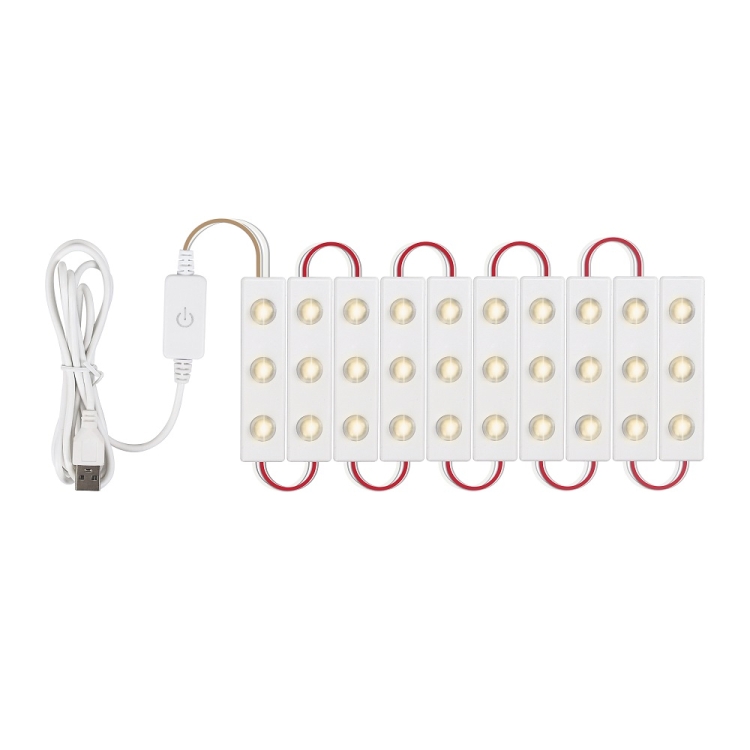 

10 in 1 LED Mirror Front Lamp USB Touch Sensor Switch Makeup Live Broadcast Fill Light