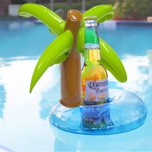 

10 PCS Coconut Tree Shaped Water Inflatable Coaster Floating Drink Cup Holder, Size:30 x 24 x 21cm