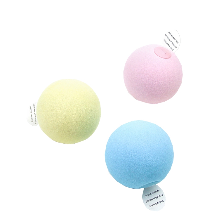

3 PCS Funny Cat Toy Ball Simulation Animal Vocal Ball, Specification: EVA Material(Pink+Blue+Yellow)