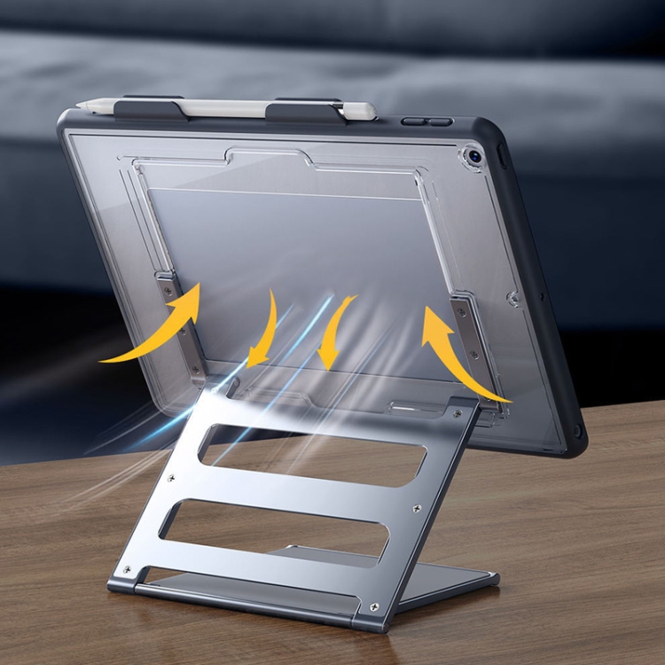 

Oatsbasf 03656 Tablet Folding Alloy Holder Adjustable And Stable Tablet Holder For iPad Air4 (10.9 inches)