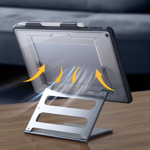 

Oatsbasf 03656 Tablet Folding Alloy Holder Adjustable And Stable Tablet Holder For iPad 2019 (10.2 inches)