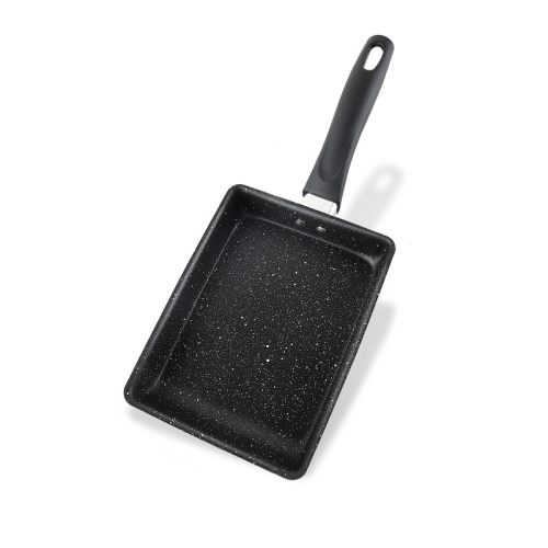 

JBY-6658 Small Frying Pan Tamagoyaki Pan Maifanshi Non-Stick Frying Pan Square Omelette Pan,Size: Small (Bakelite Handle)