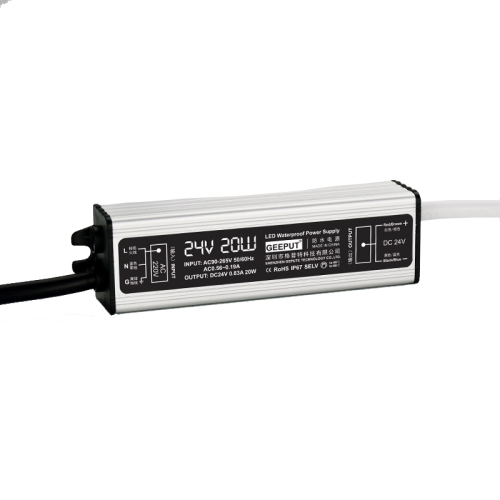 

GEEPUT 220V To 24V LED Waterproof Power Supply Switch Transformer, Model: 0.83A 20W