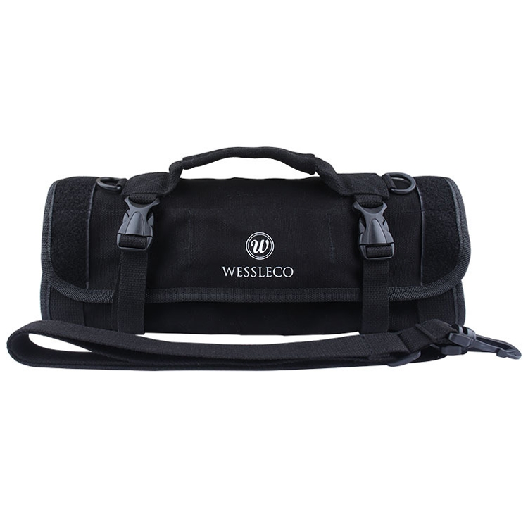 

WESSLECO CL-133 Reel Toolkit Canvas Hand Repair Electrical Pack Thick Tool Storage Bag, Color: Black