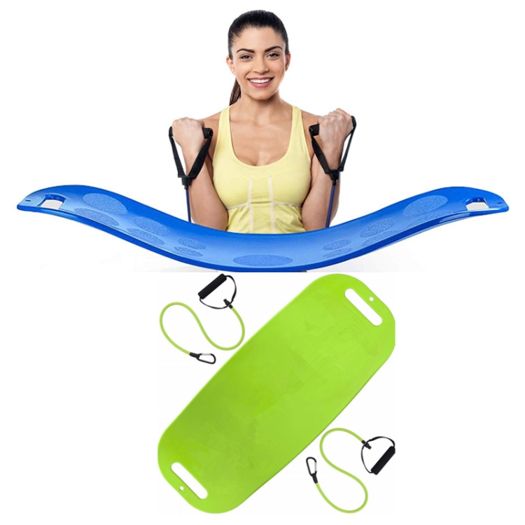 

ABS Twist Fitness Balance Board Abdomen Leg Swing Exercise Board Yoga Balance Board(Green + Green Rope)