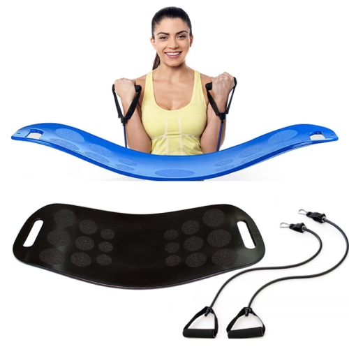 

ABS Twist Fitness Balance Board Abdomen Leg Swing Exercise Board Yoga Balance Board(Black + Blue Rope)