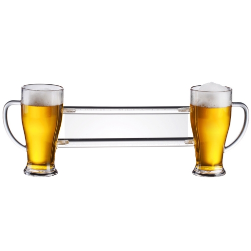 

No. 15 Double Conjoined Cup Acrylic Beer Glass KTV Bar Beer Glass