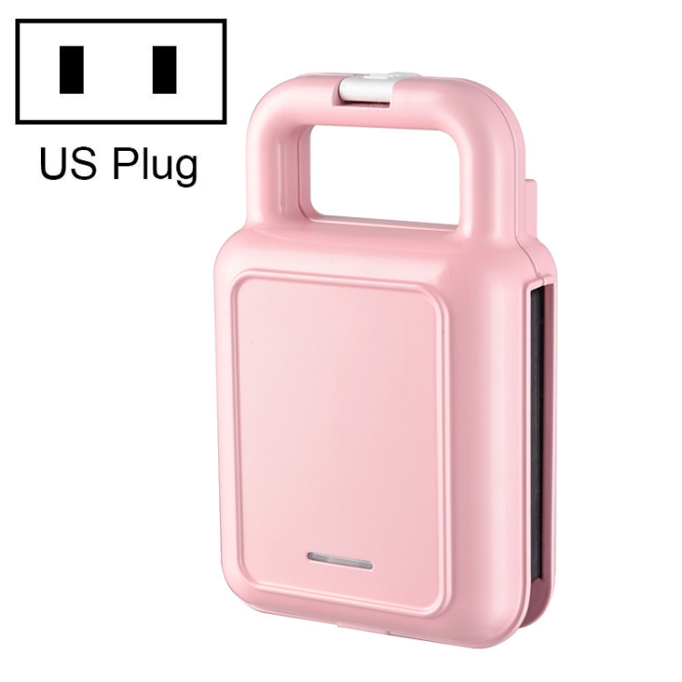 

Sandwich Maker Toast And Breakfast Machine, US Plug(Pink)