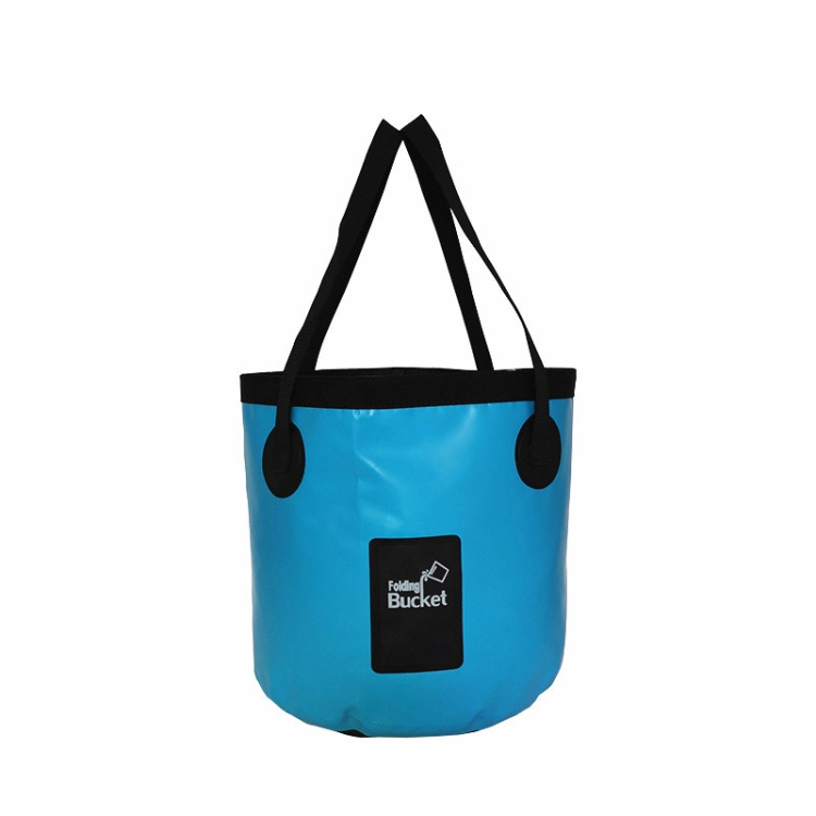 

2 PCS PVC Folding Outdoor Bucket Car Portable Fishing Bucket, Size: 20L(Sky Blue)
