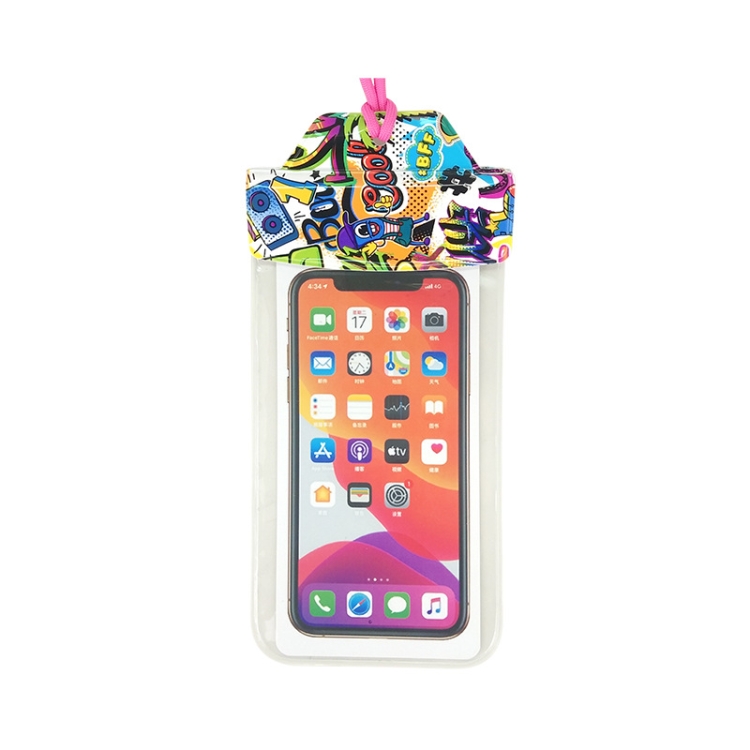 

2 PCS PVC Waterproof Phone Bag Touch Screen TPU Drifting Swimming Phone Waterproof Bag(Color Line 1)