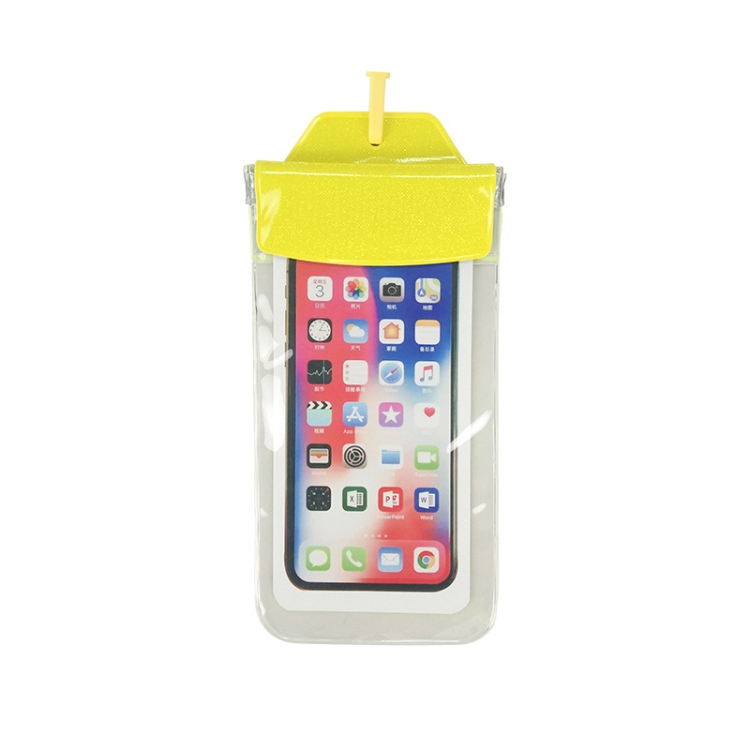 

2 PCS PVC Waterproof Phone Bag Touch Screen TPU Drifting Swimming Phone Waterproof Bag(Yellow)