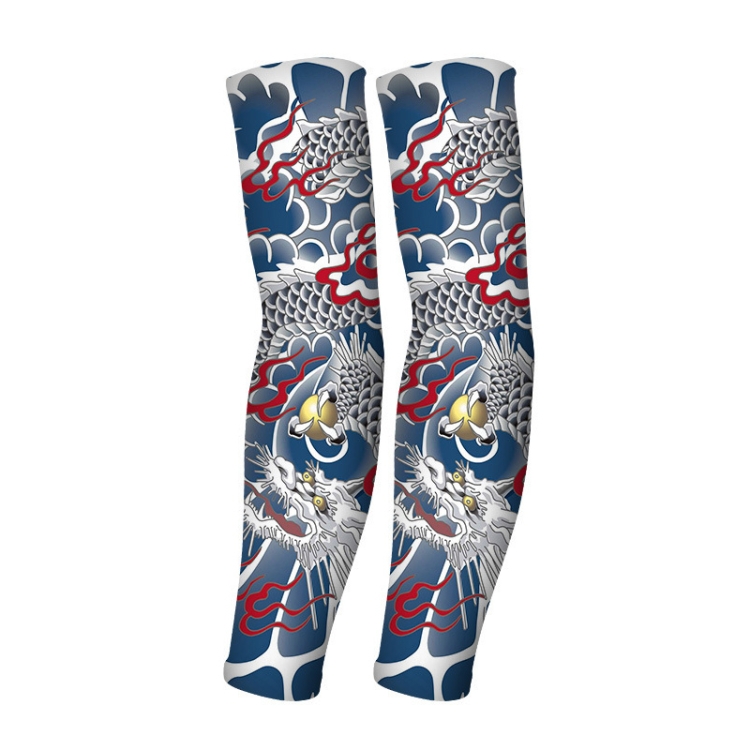 

Summer Fake Tattoo Pattern Sunscreen Ice Sleeve Men And Woman Outdoor Riding Ice Sleeves(BT16)