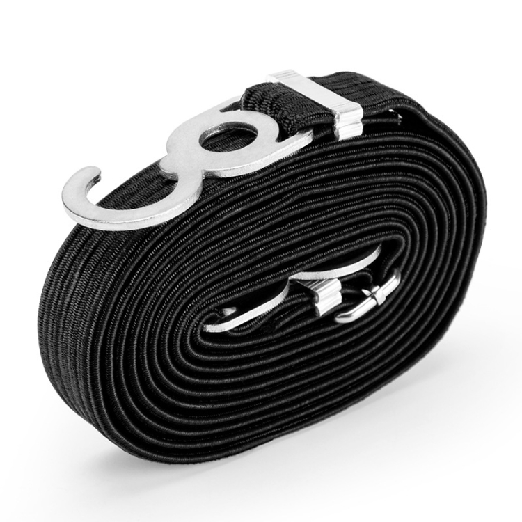 

2 PCS Motorcycle Bicycle Trunk Bundle Tape Pull Goods Straps Elastic Rope Rubber Band Luggage Rope, Colour: 3m (Black)