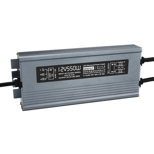 

GEEPUT 220V Turn 12V LED Waterproof Power Supply Transformer, Model: 46A 550W