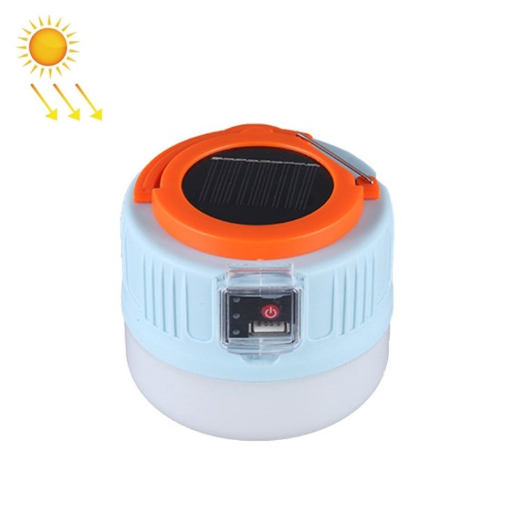 

Solar Camping Light Household Outdoor LED Lighting Bulb Light, Style: 509 Charging (Blue Orange)