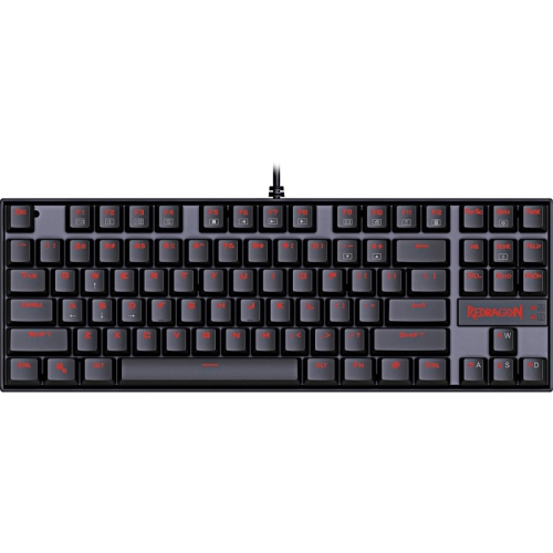 

Redragon K552 Single Color Backlight Gaming 87-Keys Mechanical Keyboard, Cable Length: 1.8m(Black)