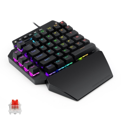 

K700 44 Keys RGB Luminous Switchable Axis Gaming One-Handed Keyboard, Cable Length: 1m(Red Shaft)