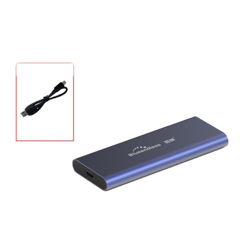 

Blueendless M280N M.2 NVME Mobile Hard Disk Case USB3.1 Laptop Solid State Drive Box, Style: Blue Single Cable