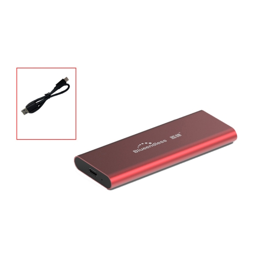 

Blueendless M280N M.2 NVME Mobile Hard Disk Case USB3.1 Laptop Solid State Drive Box, Style: Red Single Cable