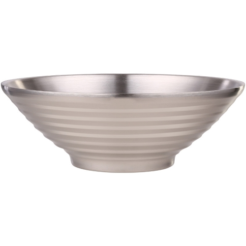 

SSGP 304 Stainless Steel Bowl Rice Bowl Drink Soup Bowl Anti-Scalding Hat Bowl, Size: 20cm With Logo