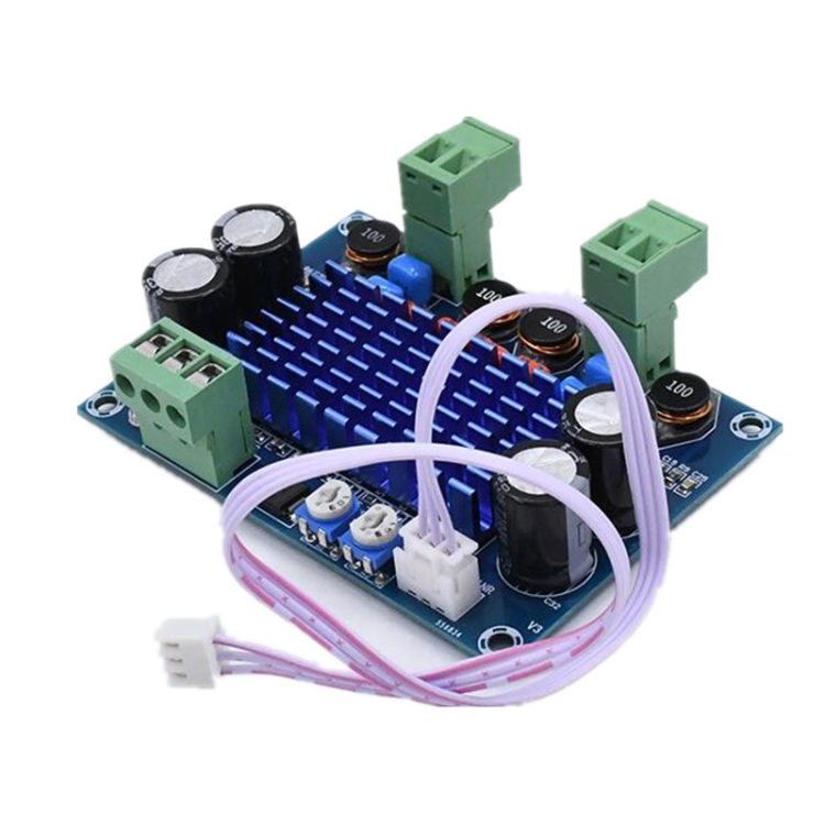 

HW-447 High Power Digital Power Amplifier Board TPA3116D2 Chassis Dedicated Plug-in 5-28V Output 120W