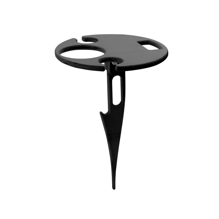 

Outdoor Portable Folding Wine Table Outdoor Beach Table, Colour: Black