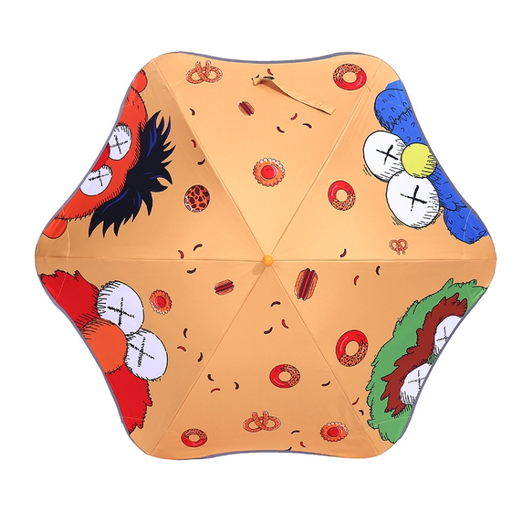 

XXY-068 Rounded Cartoon Children Umbrella Outdoor Long Handle Vinyl UV Umbrella(Sesame Street)