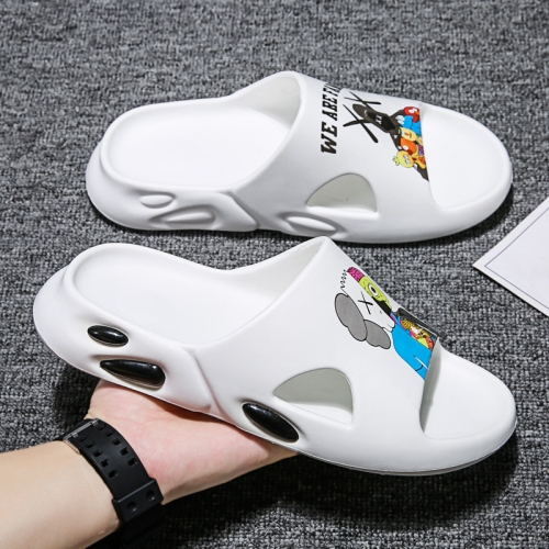 

999 Summer Men Casual Slippers Outdoor Beach Shoes, Size: 42(White)