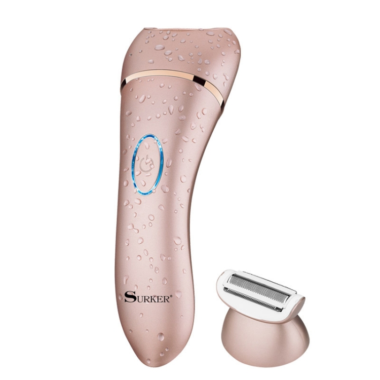 

Suker SK-517 Electric Water Eluting Hair Removal Device Women Household Hair Plucker Multifunctional Two-In-One Shaver Epilator(Pink)