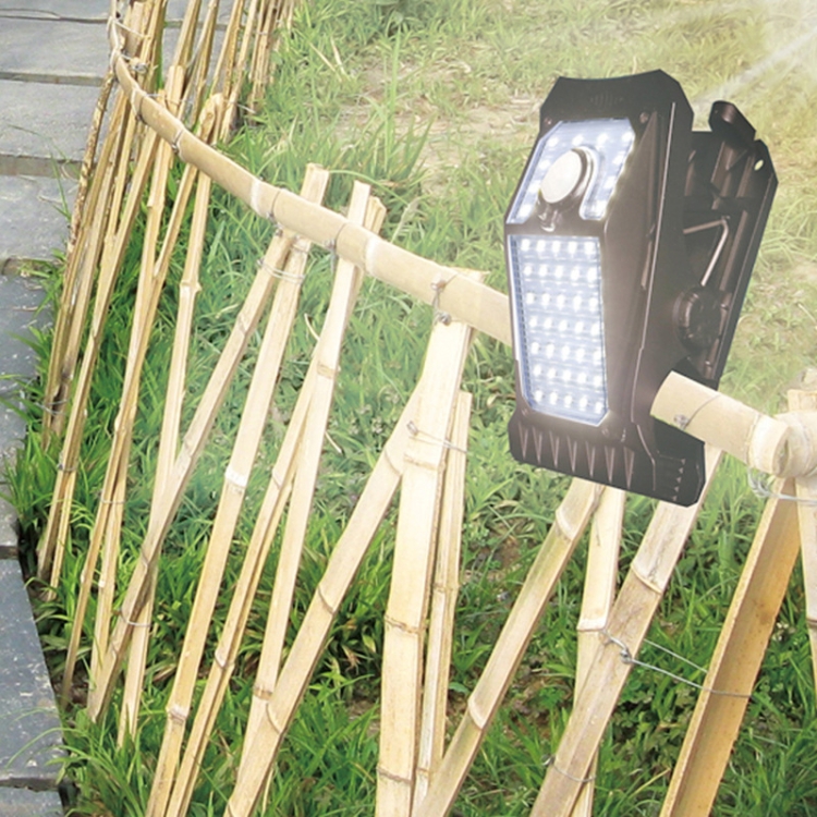 

GY008 Solar Outdoor Wall Lamp Courtyard Waterproof Light Control Fence Light Wall Punch-free Clip Light(Black)