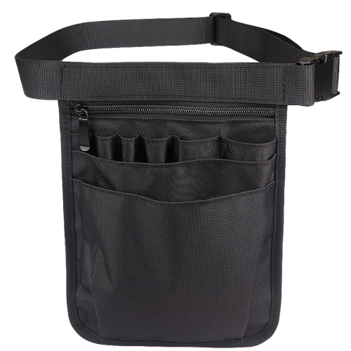 

Nurse Tools Pockets Medical Staff Universal Storage Bag(Black)