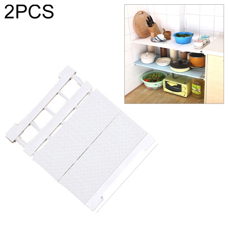 

2 PCS Adjustable Closet Organizer Storage Shelf Wall Mounted Kitchen Rack Space Saving Wardrobe Decorative Shelves Cabinet Holders(white-30-40cm)
