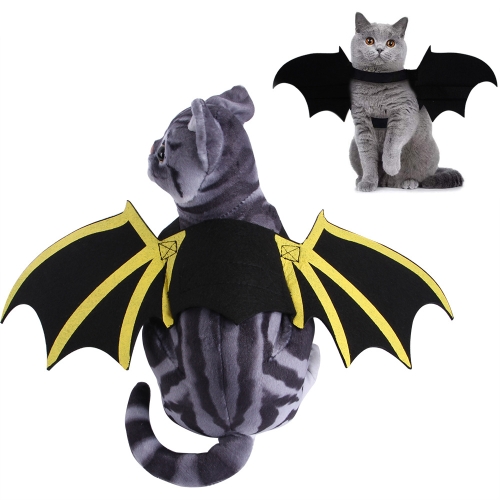 

2 PCS Pet Halloween Chest Strap Dog Cat Print Bat Wings Props Funny Costumes, Size: S(Ordinary Paragraph)