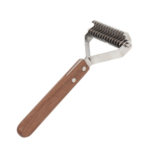 

Walnut Pet Stainless Steel Cleaning And Grooming Comb, Specification: Large