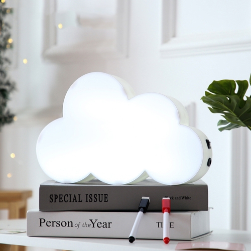 

HS-007 LED Letter DIY Cloud Erasable Message Board Confession Lamp(White)